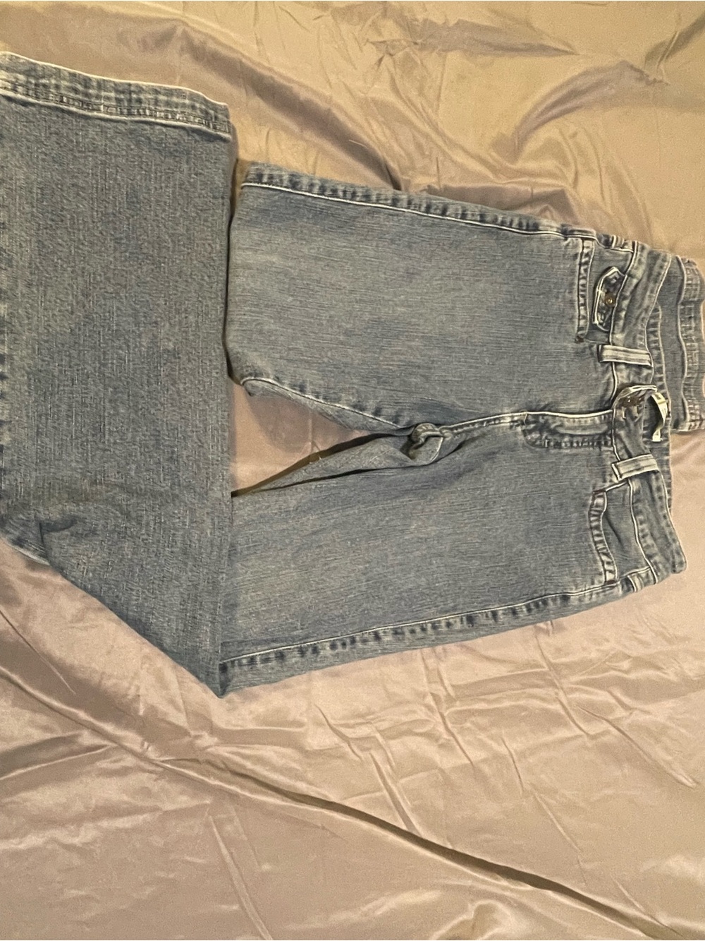 Vintage Lee Blue Jeans Medium Wash Straight Leg Denim Size 6 Bootcut